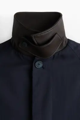 Manteau style Mac - Bleu marine — photo 4