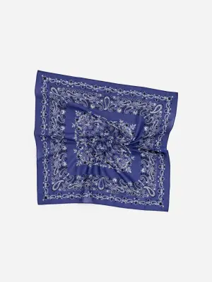 Foulard en coton - Bleu — photo 1