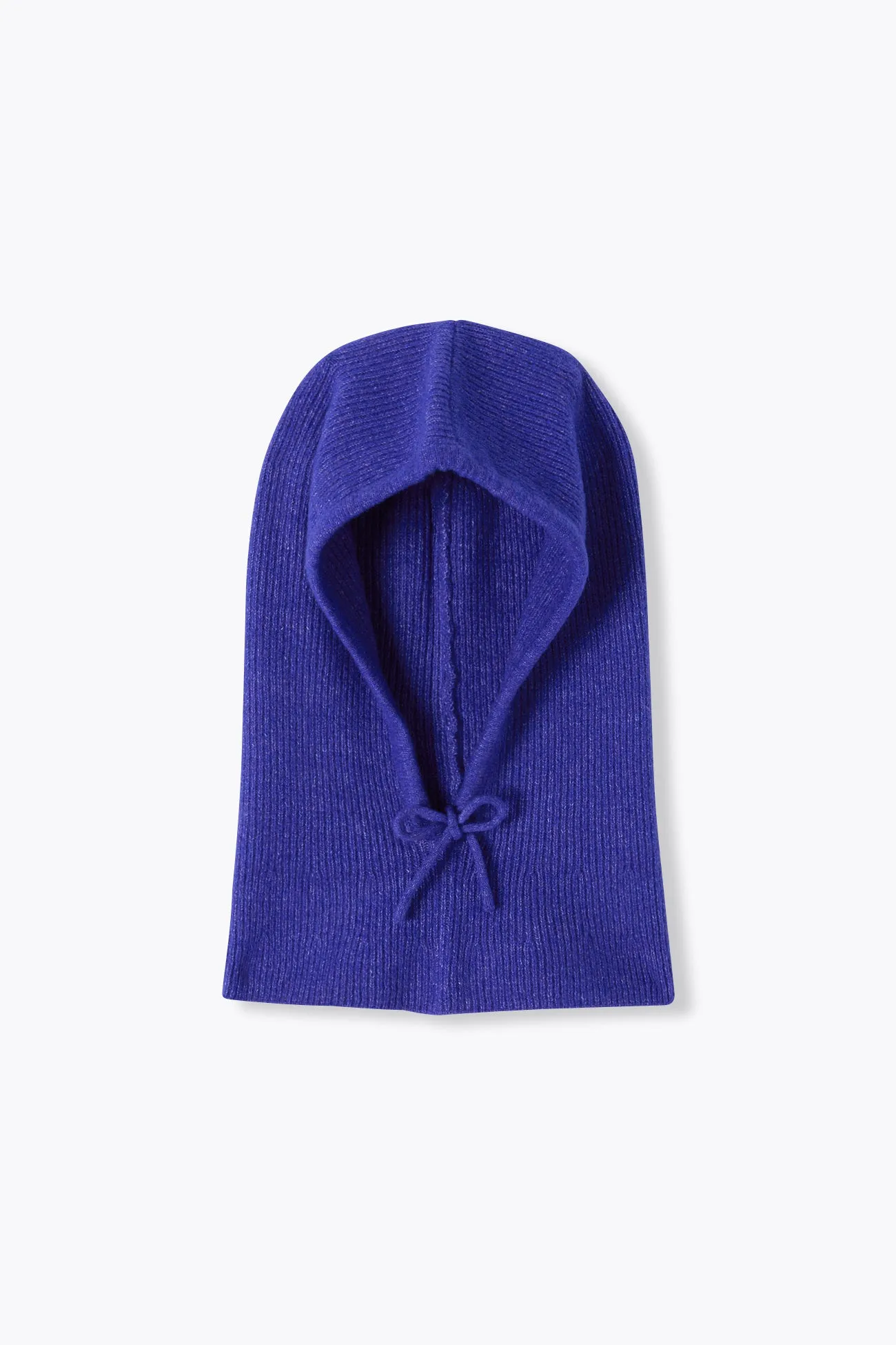 Cagoule en maille côtelée