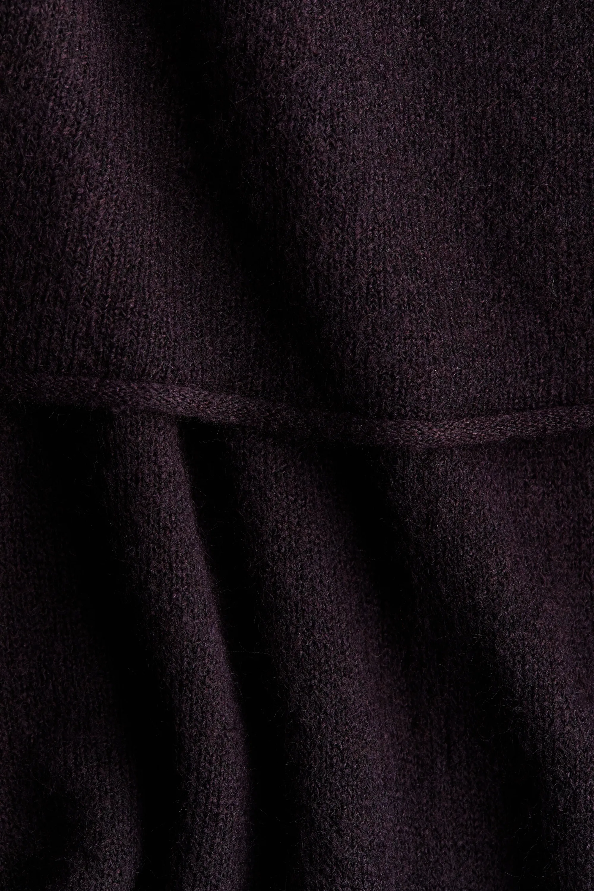 MAMA Pull d'allaitement avec détail façon cape - Violet prune foncé