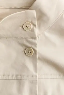 Top à boutons - Beige clair — photo 5