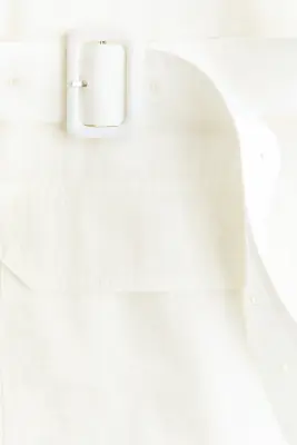 Veste cargo avec ceinture - Blanc — photo 5