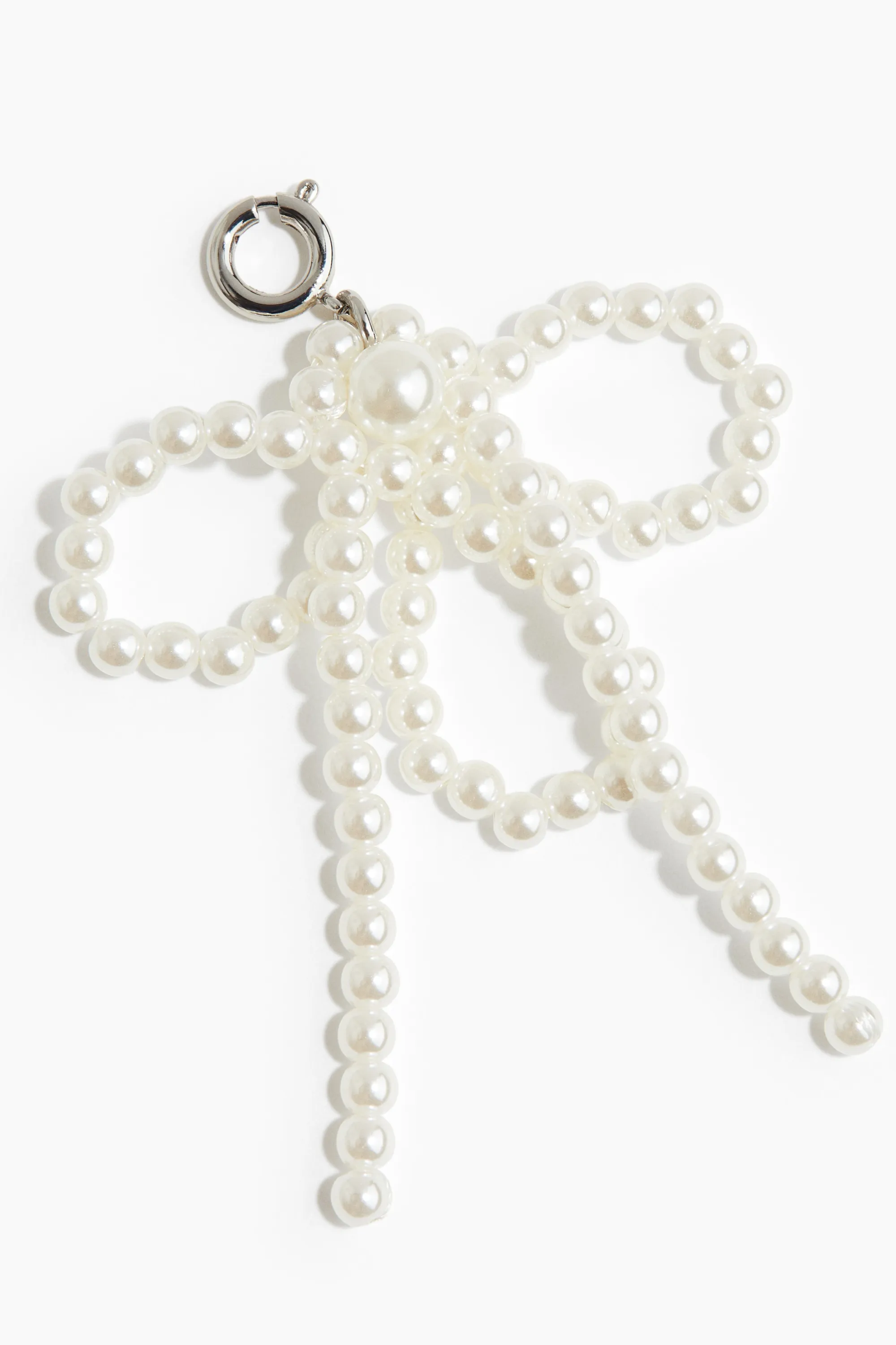 Bijoux de chaussures avec perles fantaisie - Blanc