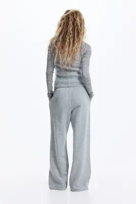 Pantalon jogger ample - Gris chiné — photo 2