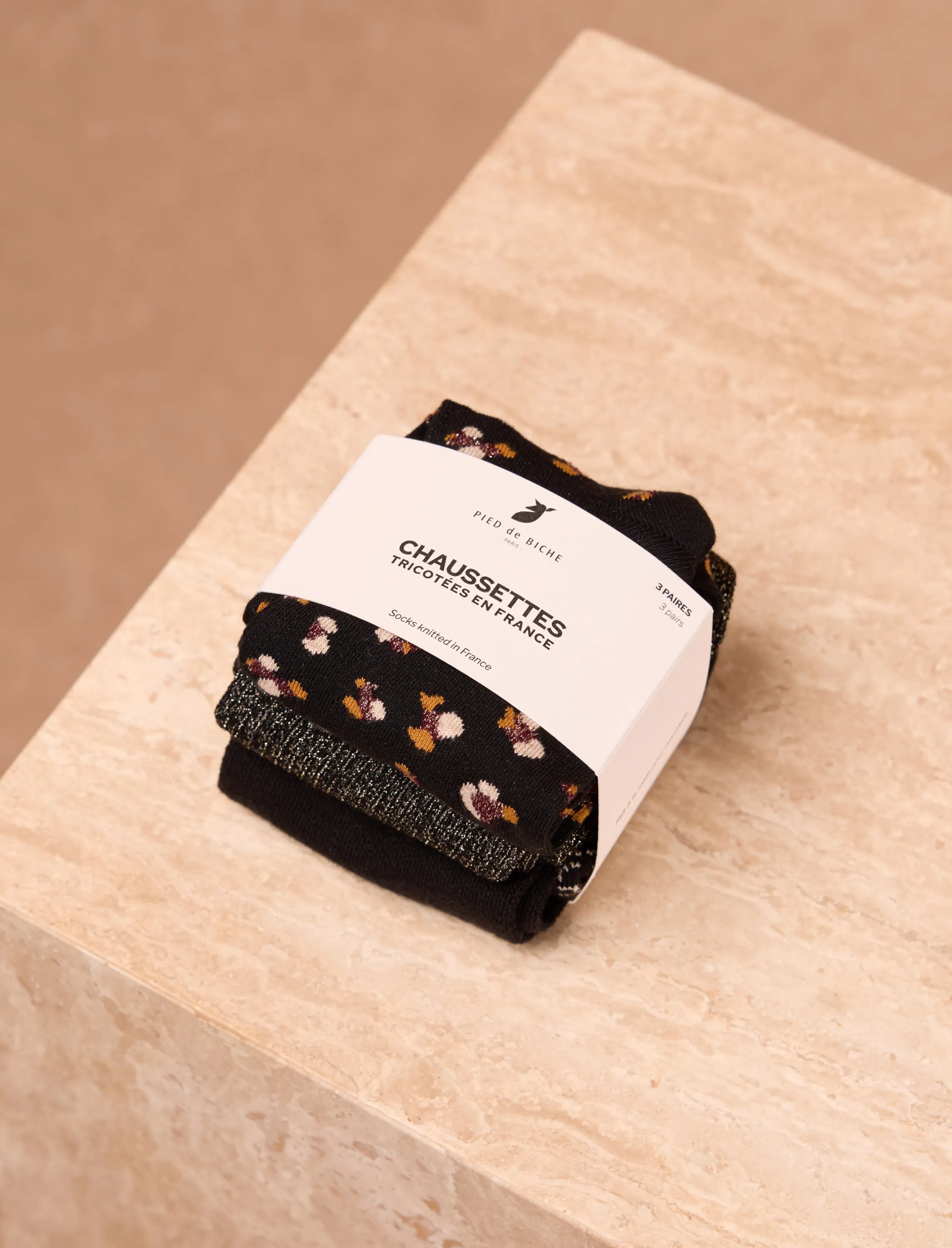 Pack chaussettes nuit sauvage - Noir & léopard