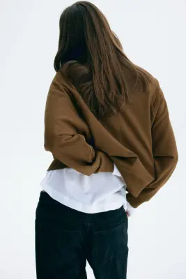Sweat à manches raglan - Marron foncé — photo 2