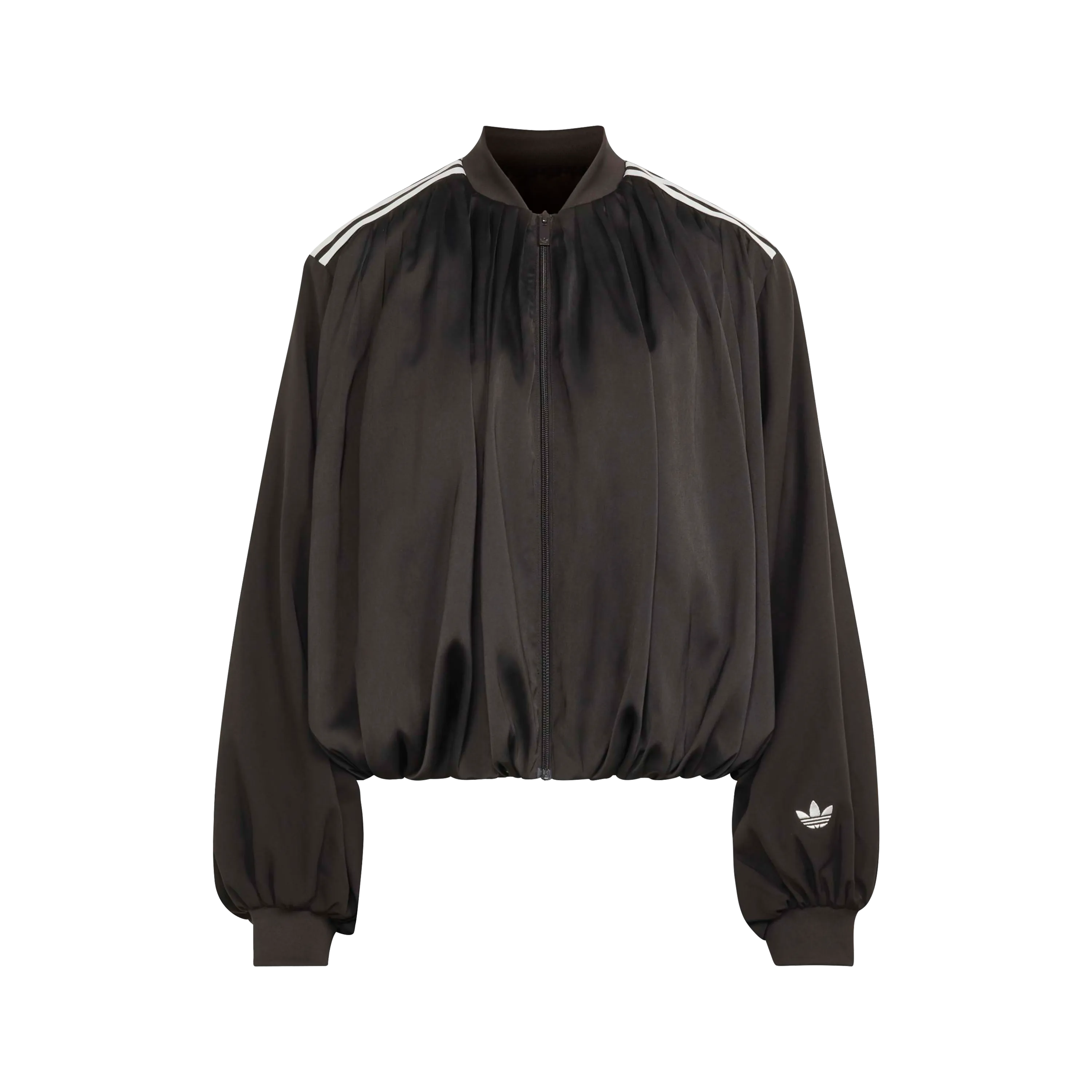 Adidas Pleated Track Top Night Brown