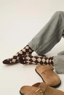 Chaussettes Philomene Loup/Coffee — photo 4