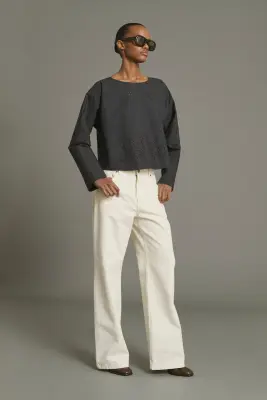 BLOUSE HANSEL GRIS ANTHRACITE — photo 2