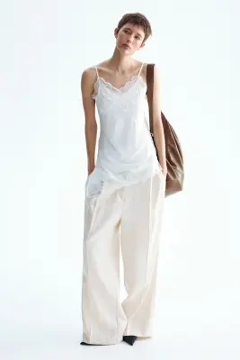 Pantalon chic - Beige clair — photo 2