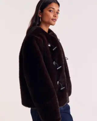 Manteau Carla chocolat — photo 2