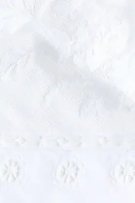 Lace-detail halterneck top - Blanc — photo 4