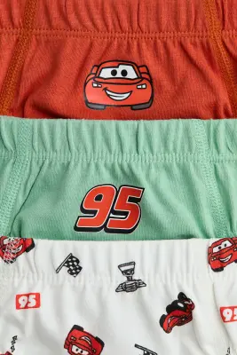 Lot de 5 slips imprimés - Crème/Cars — photo 2
