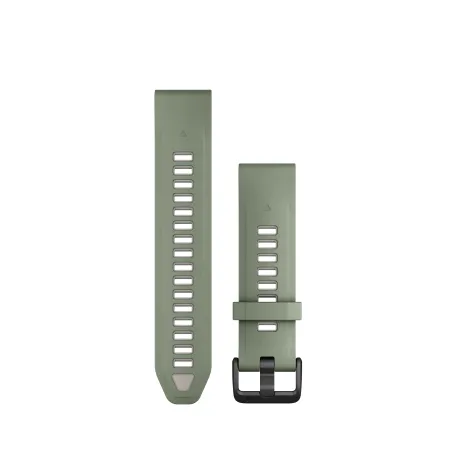 Bracelet Garmin Quickfit 20mm silicone vert sauge / gris cendré 010-13391-02