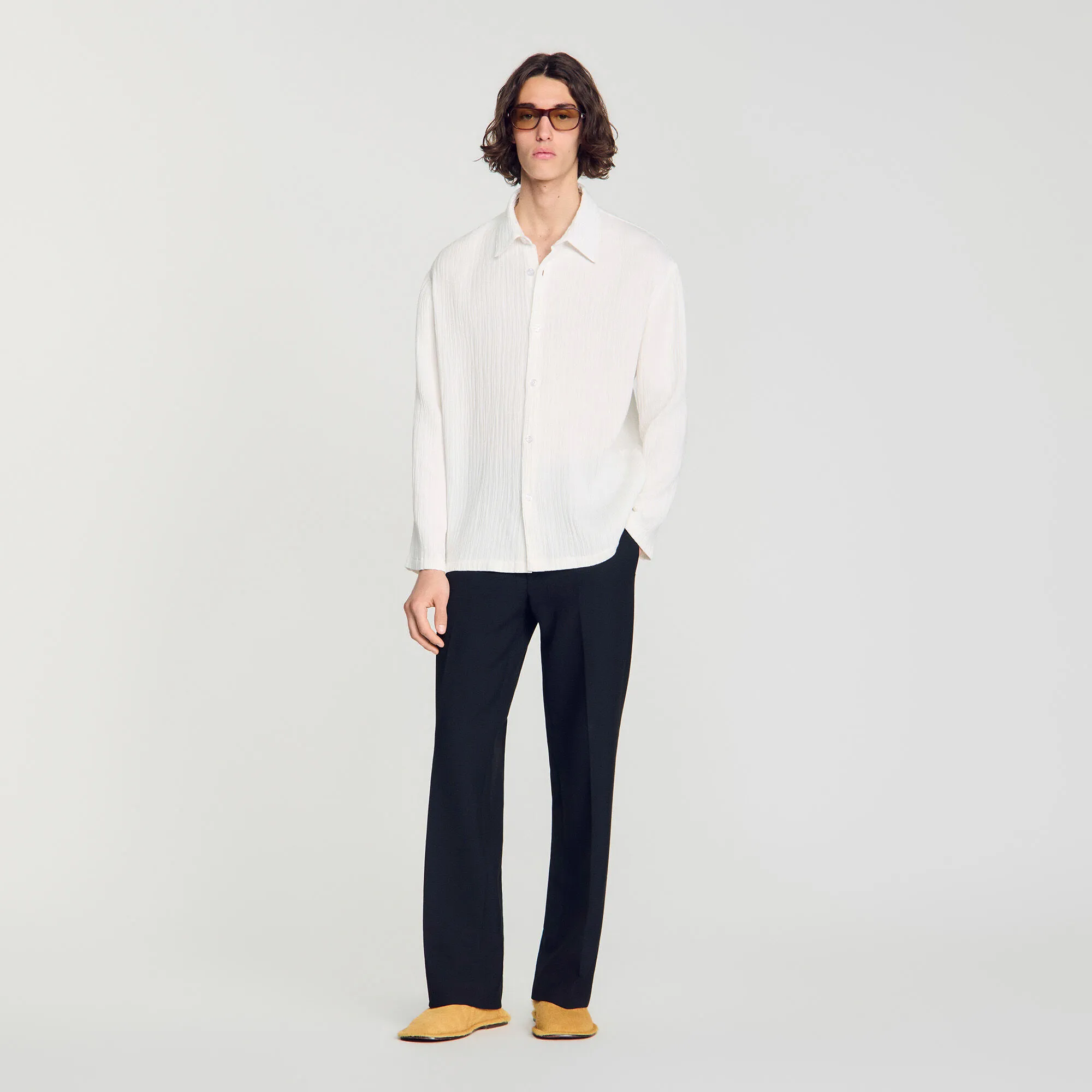 Chemise fluide effet plissé