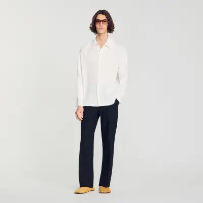 Chemise fluide effet plissé