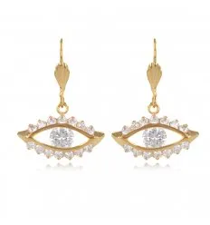 Boucles d oreille plaque oeil de 22647