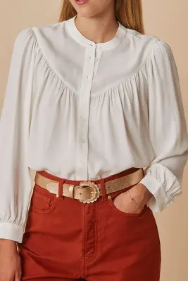 blouse valene ecru — photo 2