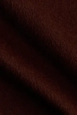 Manteau fait main en laine mélangée - Brun rouille foncé — photo 3