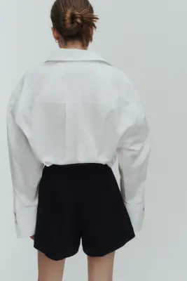 Short à plis - Noir — photo 4