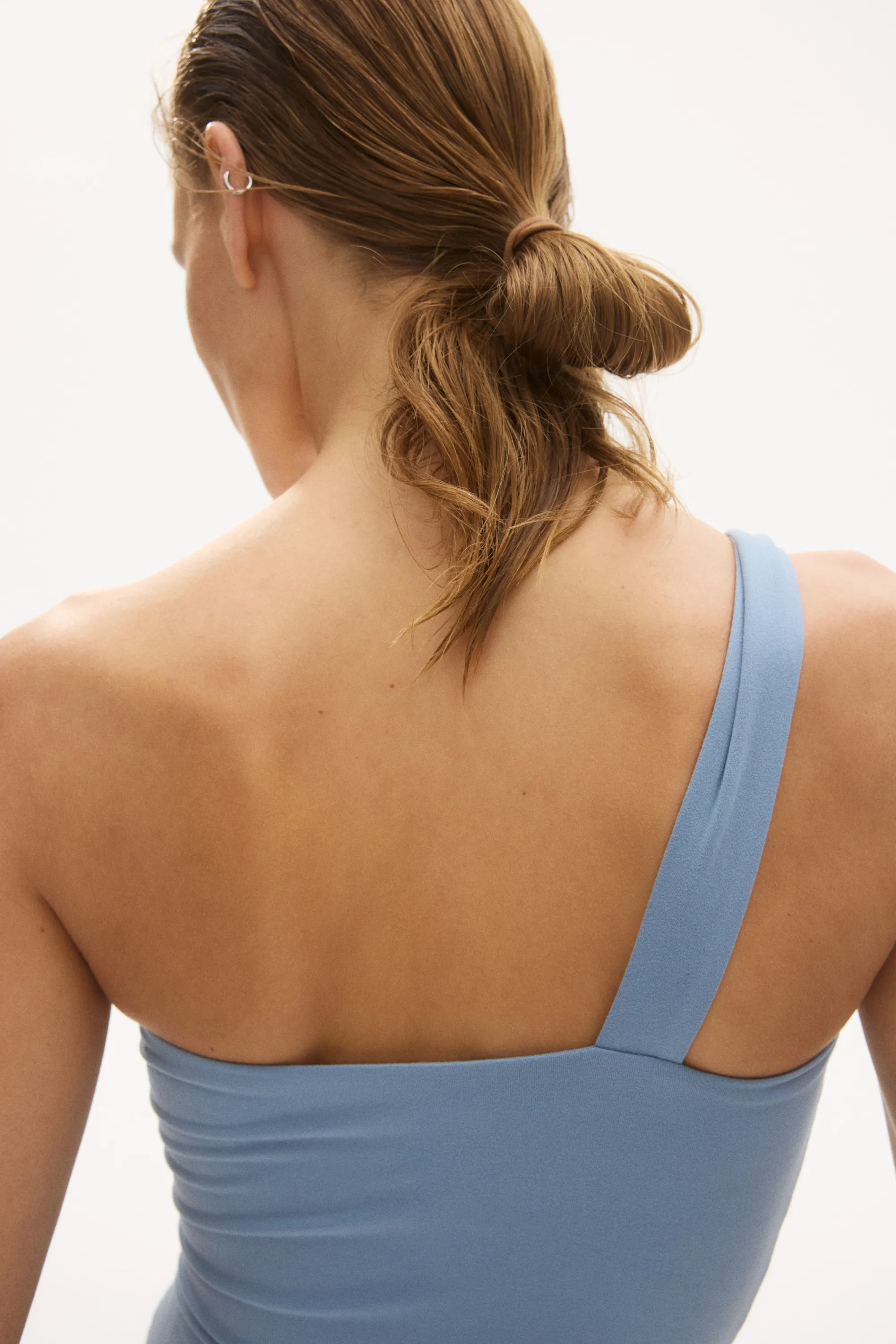 Body string asymétrique - Bleu clair