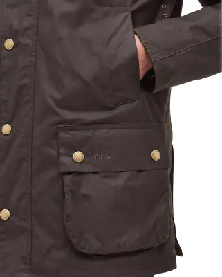 Ashby Wax Jacket Olive — photo 4