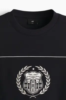 Sweat Loose Fit - Bleu foncé — photo 4
