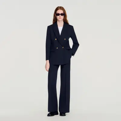 Veste à fines rayures