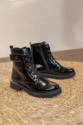 Bottines Remonte D8683-03 Noires - Lacets Grande Pointure Femme — photo 3