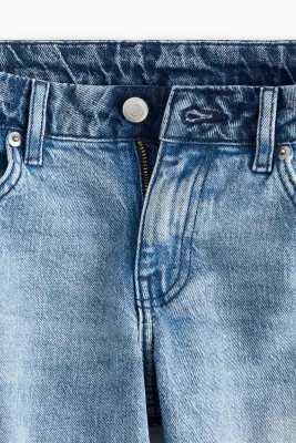 Flared Regular Jeans - Bleu denim clair — photo 1