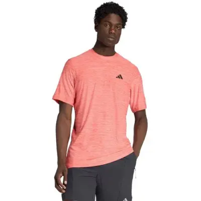 ADIDAS TEE SHIRT STRETCH GRANDE LONGUEUR Rose — photo 1