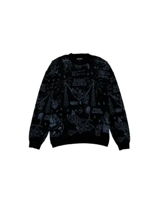 Eyeball Knit Sweater Black Harbour Blue — photo 1