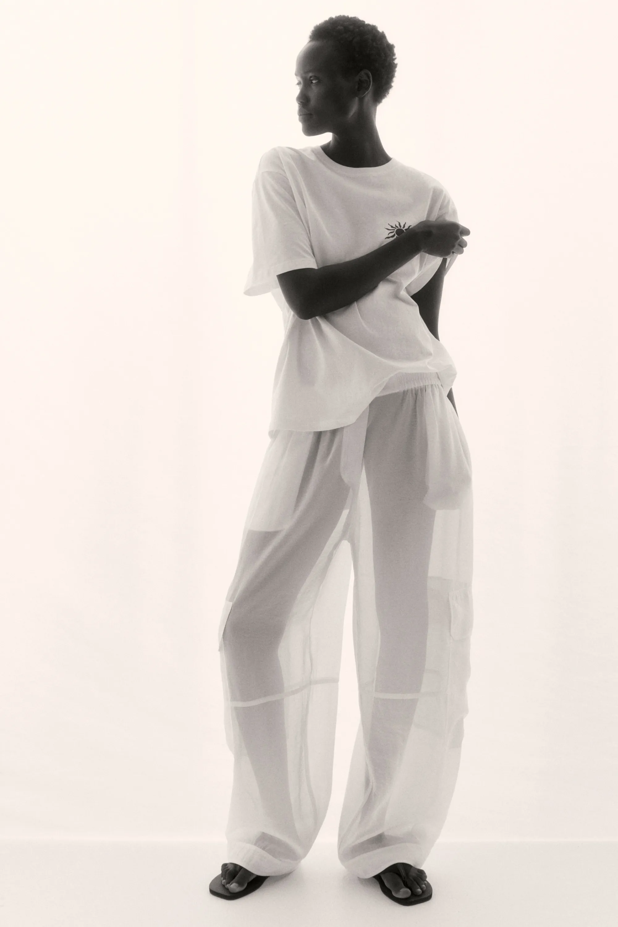 T-shirt oversize imprimé - White/Sol de VeranoBlanc