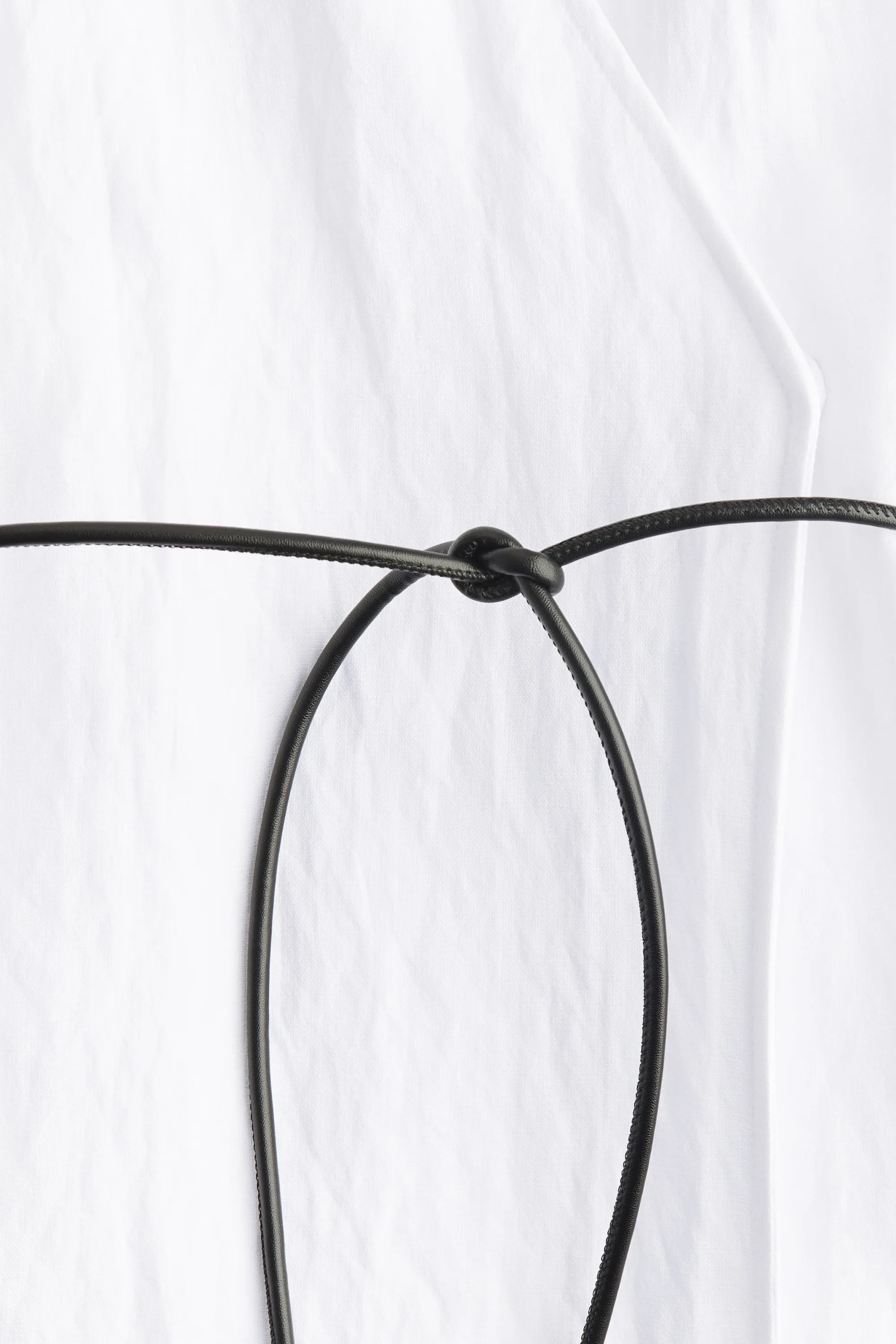 Robe portefeuille avec ceinture à nouer - Blanc
