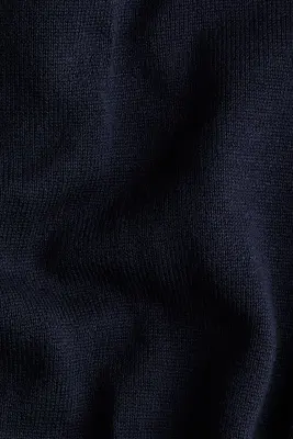 Gilet avec dentelle - Bleu marine/crème — photo 2