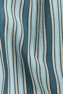 Short loose - Bleu moyen ancien/rayé — photo 2