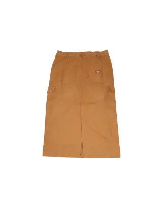 W Duck Canvas Cargo Skirt Brown — photo 5