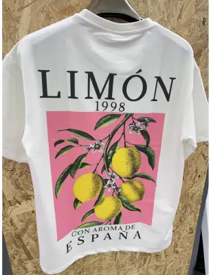 T-shirt oversize citrons