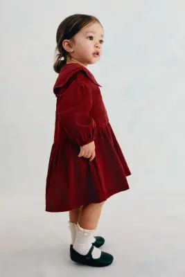 Robe en velours de coton côtelé - Rouge — photo 1