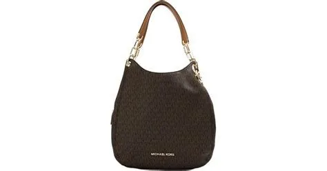 Sac a main lillie brown monogram imitation cuir marron porte epaule