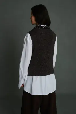 PULL VIDA MARRON/ARGENT — photo 2