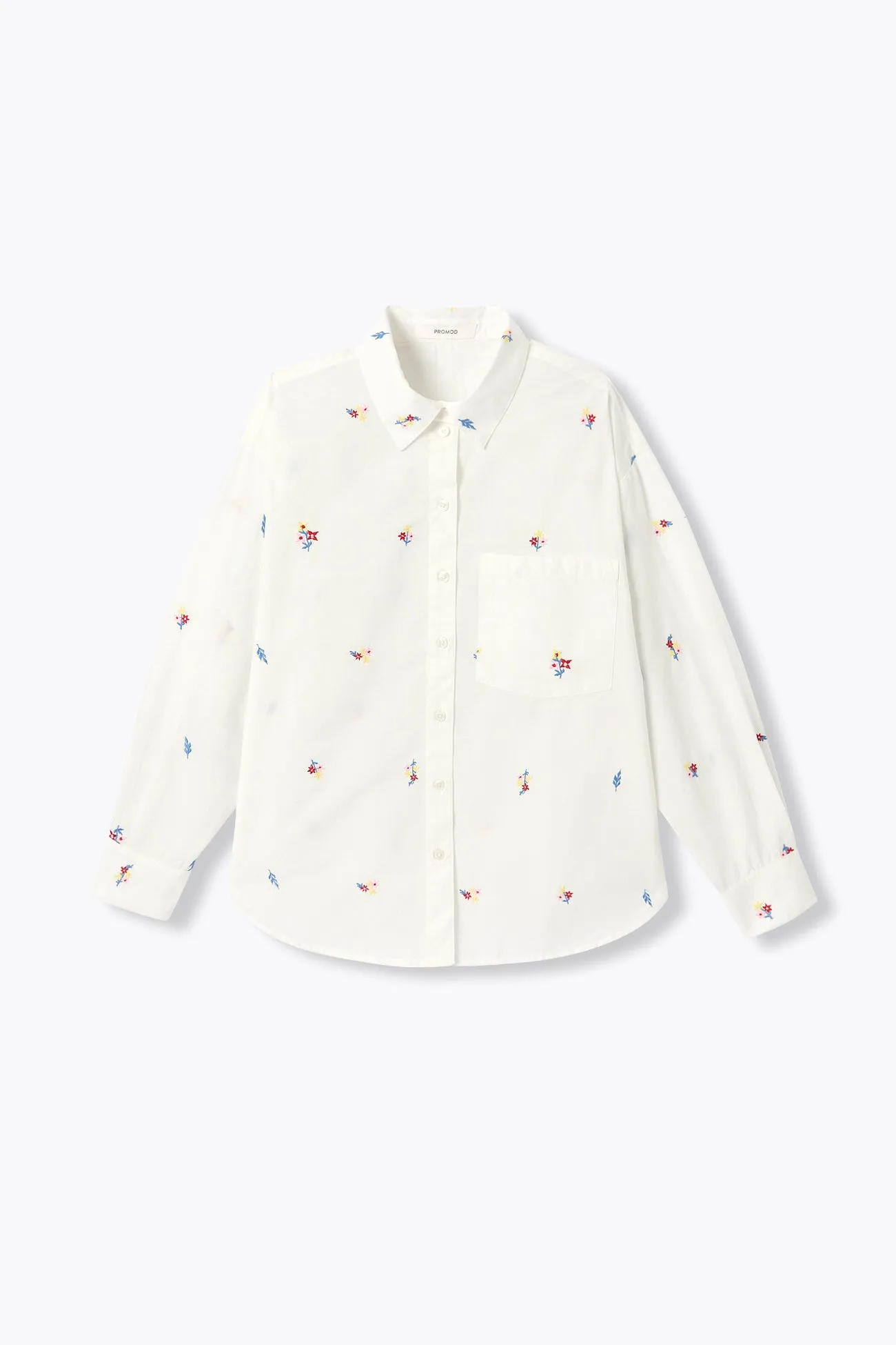 Chemise oversize brodée Femme
