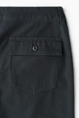 Pantalon Relaxed Fit en twill - Noir — photo 4