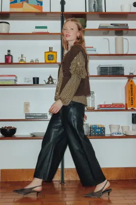 Pantalon en simili Femme — photo 3
