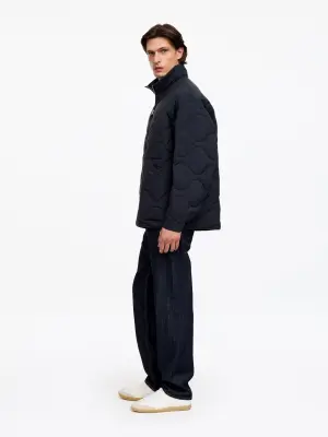 Veste matelassée en duvet - Bleu marine foncé — photo 2