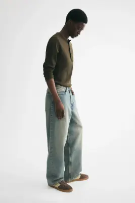 Baggy Jeans - Bleu denim délavé — photo 3