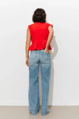 Jean flare délavé Femme — photo 4