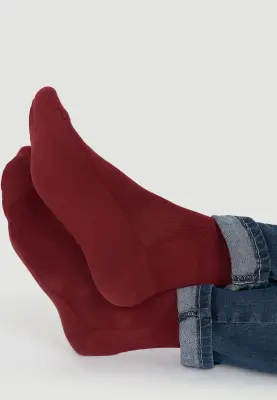 Les chaussettes en coton - Brique