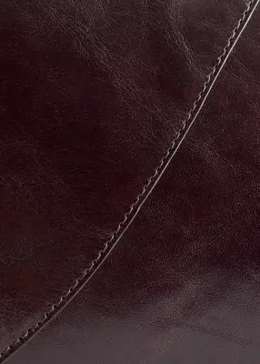 Sac porté épaule en cuir - Marron foncé — photo 4
