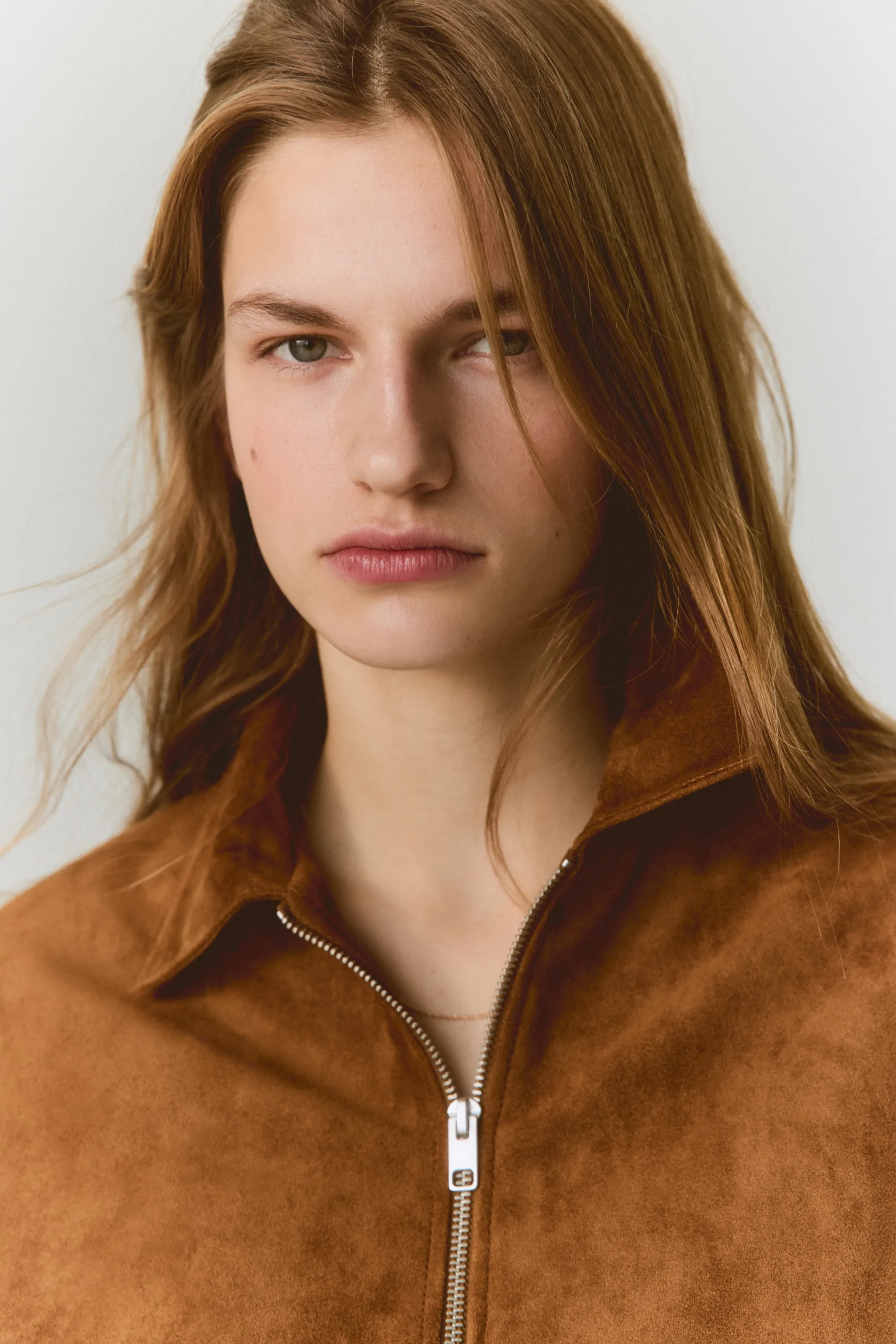 Veste avec col - Beige foncé